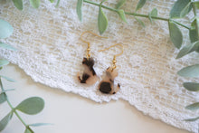 Load image into Gallery viewer, Black and Brown Kitty Cat Earrings
