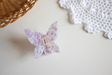 Load image into Gallery viewer, Purple Speckled Butterfly Claw Clip
