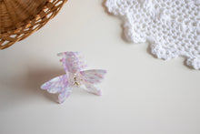 Load image into Gallery viewer, Purple Speckled Butterfly Claw Clip
