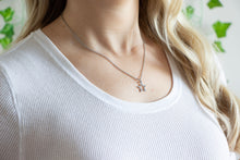 Load image into Gallery viewer, Silver Star Outline Necklace
