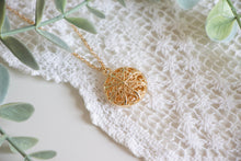 Load image into Gallery viewer, Vintage Inspired Filigree Pendant Necklace
