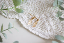 Load image into Gallery viewer, Dainty Gold Leaf Earrings
