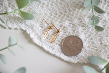 Load image into Gallery viewer, Dainty Gold Leaf Earrings
