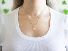 Load image into Gallery viewer, Gold Flower Coin Necklace
